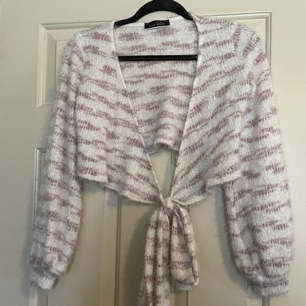Blue Blush Crop Sweater Size Small